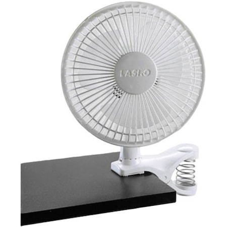 Lasko 6" White Clip Fan, 2004W 2004W
